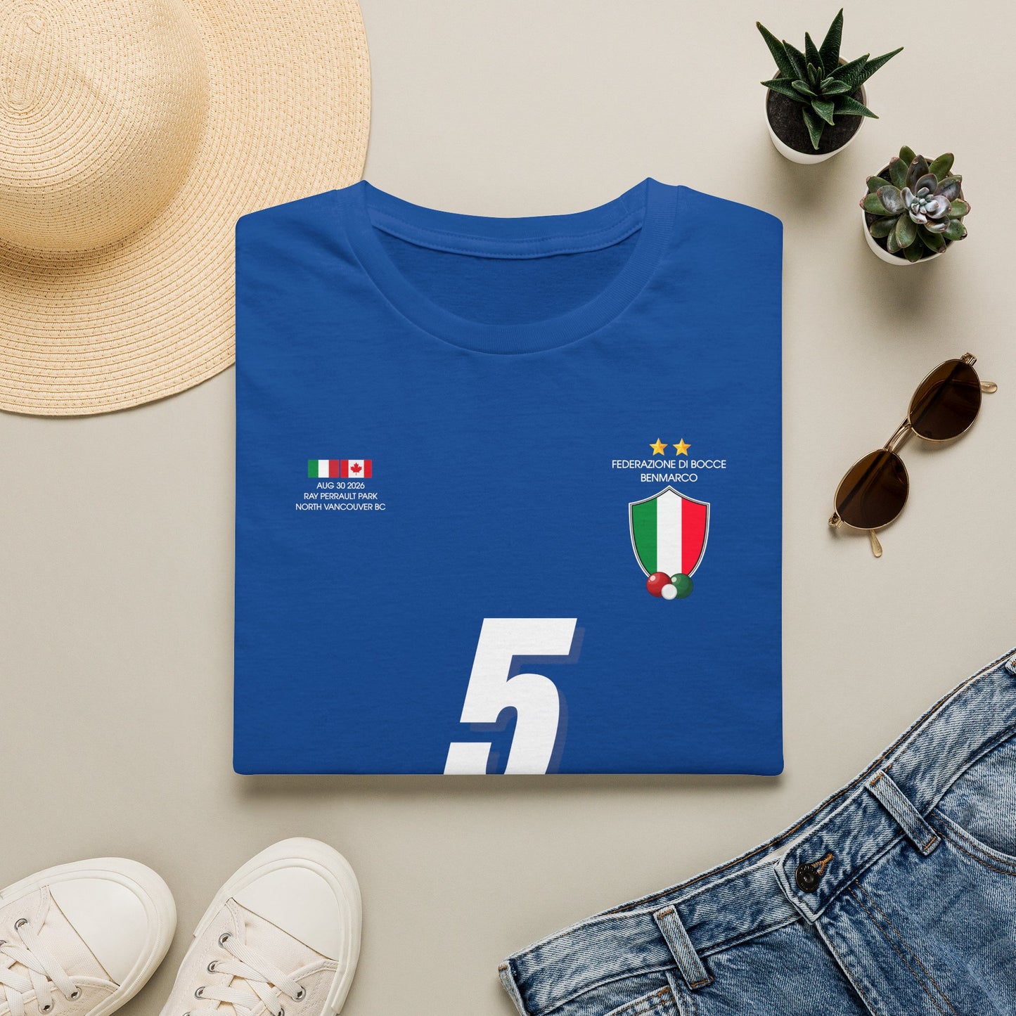 Italy Soccer Crest T‑Shirt — Italian Flag Football Fan Tee