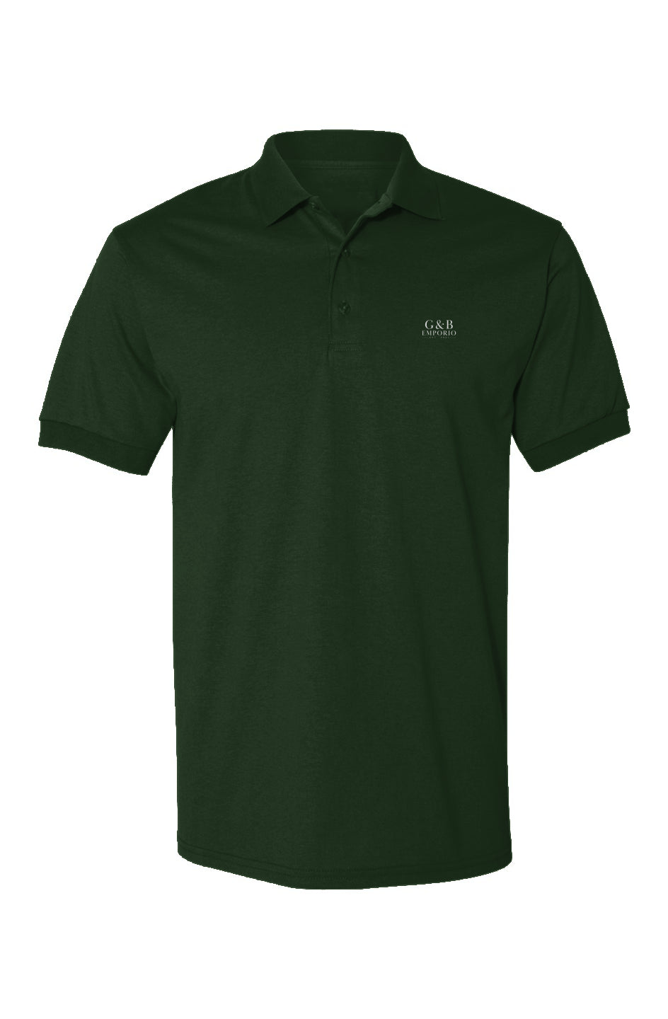 Italian Style Polo - Forest Green