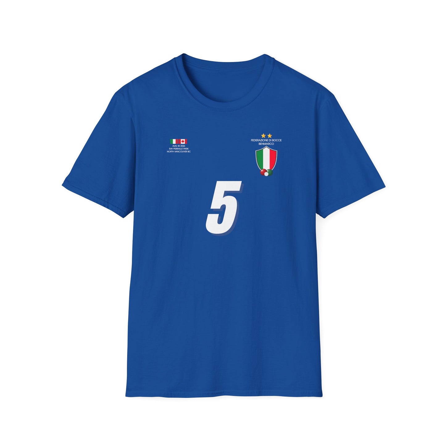 Italy Soccer Crest T‑Shirt — Italian Flag Football Fan Tee